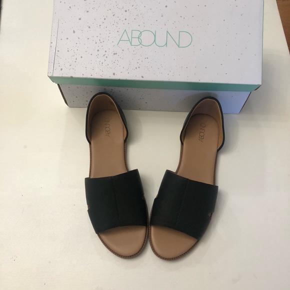 Nordstrom Abound Leni leather open toe flat - Picture 3 of 9